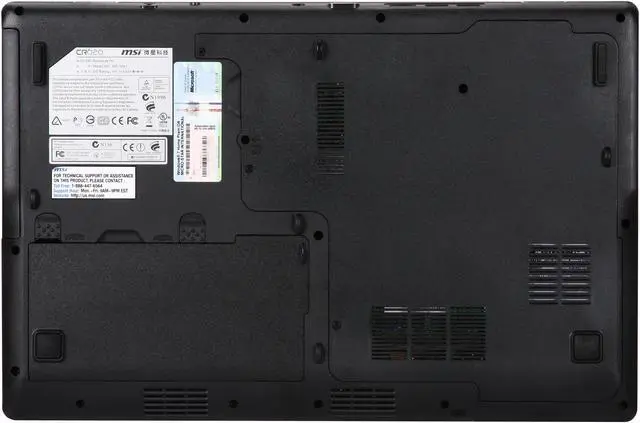 Alt view image 7 of 8 - MSI Laptop Intel Core i3-330M 4GB Memory 320GB HDD Intel HD Graphics 15.6" Windows 7 Home Premium CR620-030US