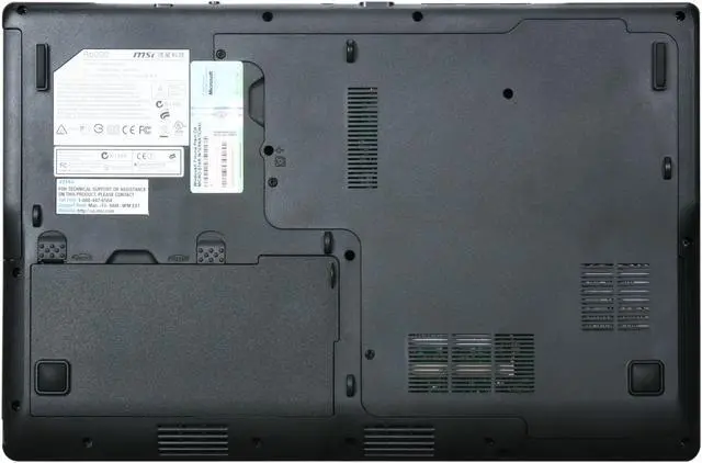 Alt view image 7 of 8 - MSI Laptop Intel Core 2 Duo T6600 3GB Memory 320GB HDD NVIDIA GeForce 8200M G 16.0" Windows 7 Home Premium A6000-443US