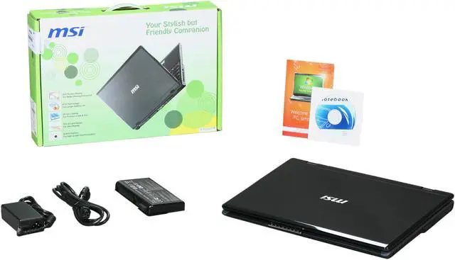 Alt view image 8 of 8 - MSI Laptop Intel Core 2 Duo T6600 3GB Memory 320GB HDD NVIDIA GeForce 8200M G 16.0" Windows 7 Home Premium A6000-443US