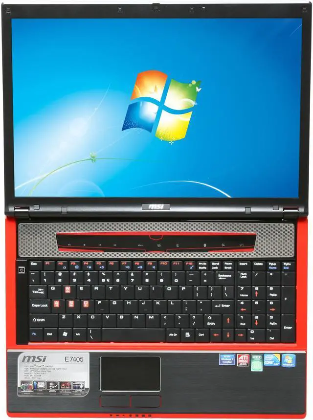 Alt view image 6 of 8 - MSI Laptop Intel Core i5-430M 4GB Memory 320GB HDD ATI Mobility Radeon HD 5870 17.0" Windows 7 Home Premium 64-bit E7405-080US