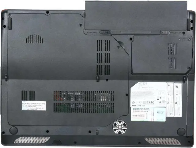 Alt view image 7 of 8 - MSI Laptop Intel Core i5-430M 4GB Memory 320GB HDD ATI Mobility Radeon HD 5870 17.0" Windows 7 Home Premium 64-bit E7405-080US