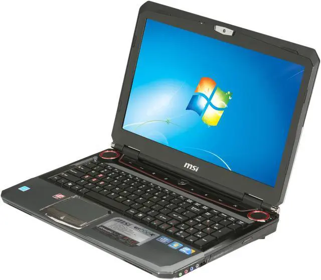 Main image of MSI Laptop Intel Core i7-740QM 6GB Memory 640GB HDD ATI Mobility Radeon HD 5870 Broadway XT 15.6" Windows 7 Home Premium 64-bit GX660R-060US