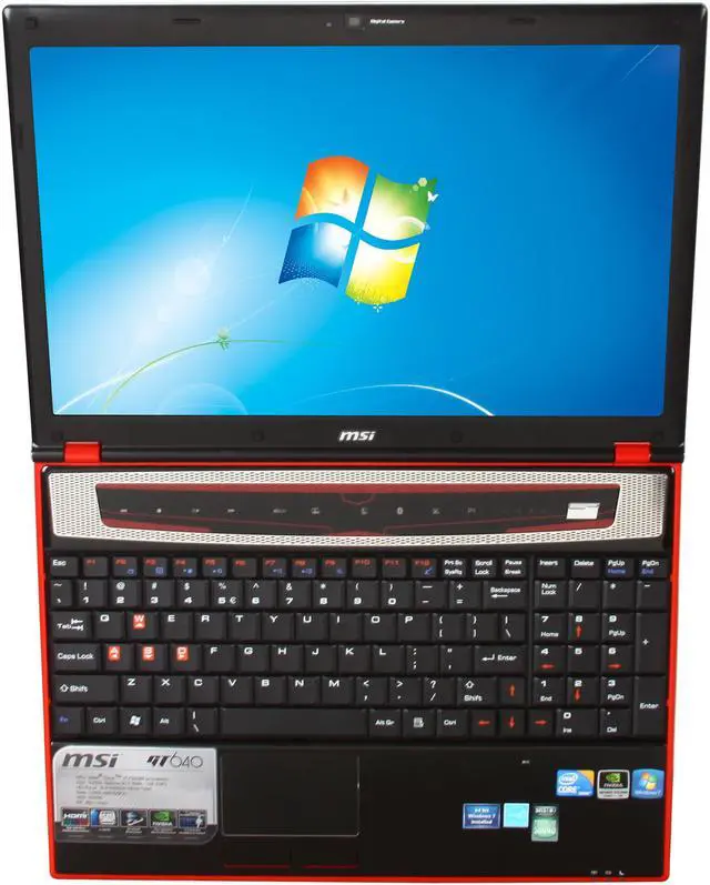 Alt view image 6 of 8 - MSI Laptop Intel Core i7-720QM 4GB Memory 500GB HDD NVIDIA GeForce GTS 250M 15.4" Windows 7 Home Premium GT640-287US