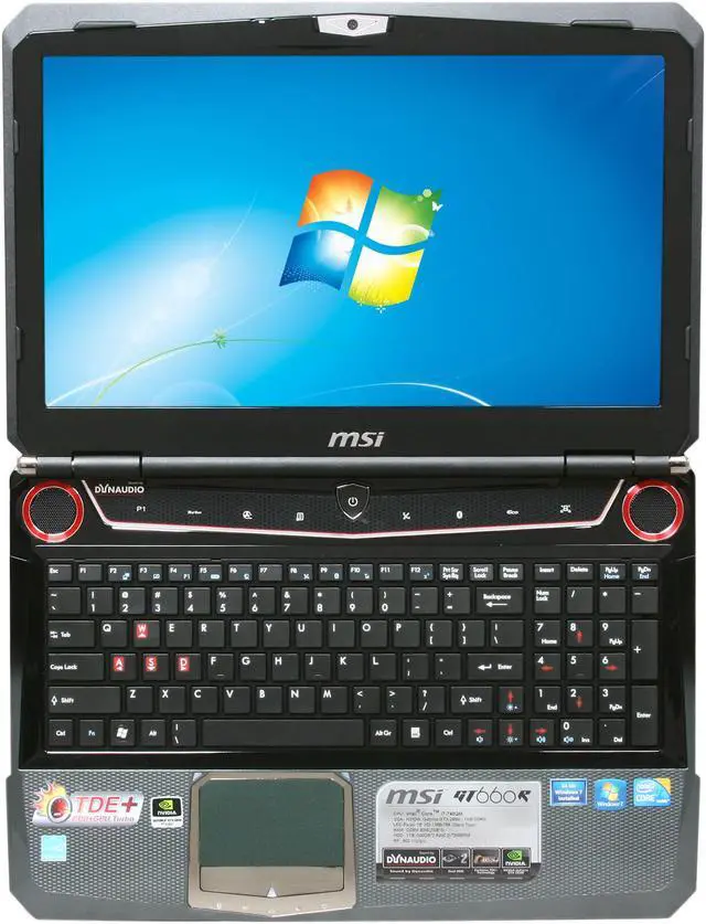 Alt view image 6 of 8 - MSI Laptop Intel Core i7-740QM 6GB Memory 1TB HDD NVIDIA GeForce GTX 285M 15.6" Windows 7 Home Premium 64-bit GT660R-494US
