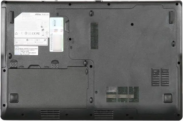 Alt view image 7 of 8 - MSI Laptop Intel Pentium T4500 4GB Memory 250GB HDD NVIDIA GeForce 8200M G 15.6" Windows 7 Home Premium A5000-436US