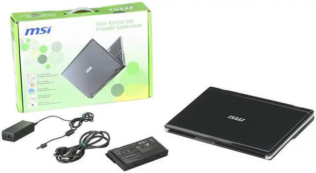 Alt view image 8 of 8 - MSI Laptop Intel Pentium T4500 4GB Memory 250GB HDD NVIDIA GeForce 8200M G 15.6" Windows 7 Home Premium A5000-436US