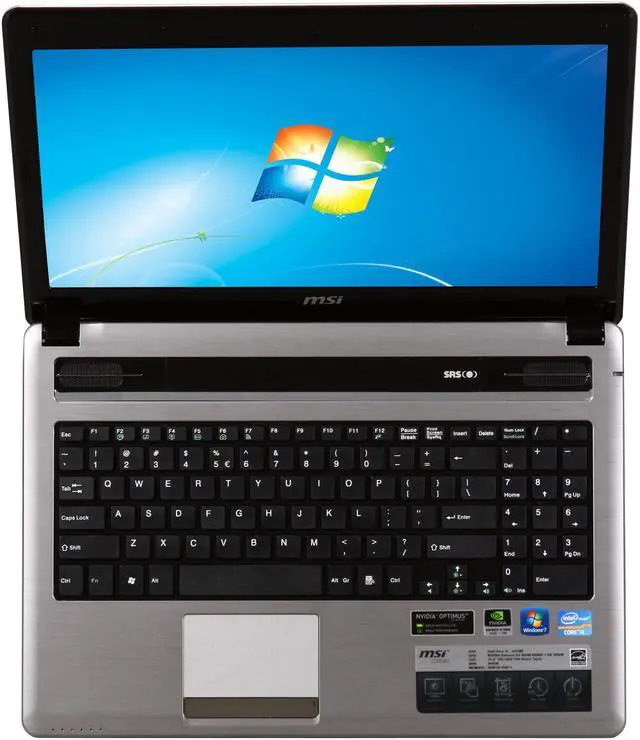 Alt view image 6 of 8 - MSI Notebook - NVIDIA Optimus increases battery life & performance Intel Core i3-2310M 4GB Memory 500GB HDD NVIDIA GeForce GT 520M 15.6" Windows 7 Home Premium 64-bit CX640-071US