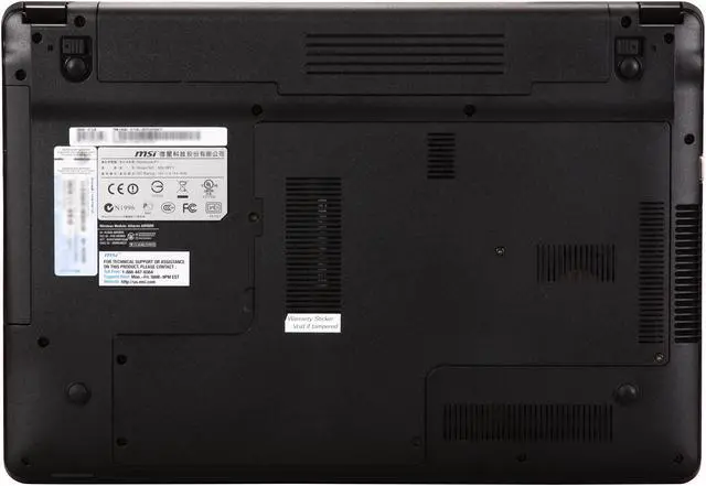 Alt view image 7 of 8 - MSI Notebook - NVIDIA Optimus increases battery life & performance Intel Core i3-2310M 4GB Memory 500GB HDD NVIDIA GeForce GT 520M 15.6" Windows 7 Home Premium 64-bit CX640-071US