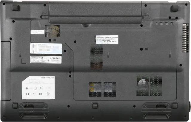 Alt view image 7 of 8 - MSI Laptop Intel Core i5-480M 6GB Memory 640GB HDD NVIDIA GeForce GT 425M 17.3" Windows 7 Home Premium 64-bit FX700-056US