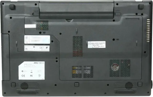 Alt view image 7 of 8 - MSI Laptop Intel Core i7-2630QM 6GB Memory 640GB HDD Intel HD Graphics 3000 17.3" Windows 7 Home Premium 64-bit FR720-002US