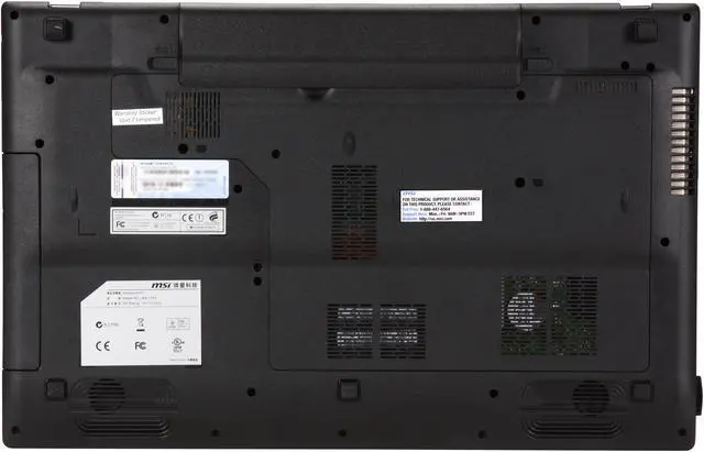 Alt view image 7 of 8 - MSI Laptop Intel Core i3-2310M 4GB Memory 500GB HDD Intel HD Graphics 3000 17.3" Windows 7 Home Premium 64-bit FR720-001US