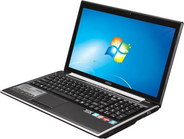 Main image of MSI Laptop AMD Phenom II P960 6GB Memory 640GB HDD ATI Mobility Radeon HD 5470 15.6" Windows 7 Home Premium 64-bit FX610-034US