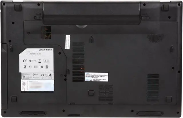 Alt view image 7 of 8 - MSI Notebook - NVIDIA Optimus increases battery life & performance Intel Core i7-2630QM 8GB Memory 640GB HDD NVIDIA GeForce GT 540M 15.6" Windows 7 Home Premium 64-bit GE620-021US