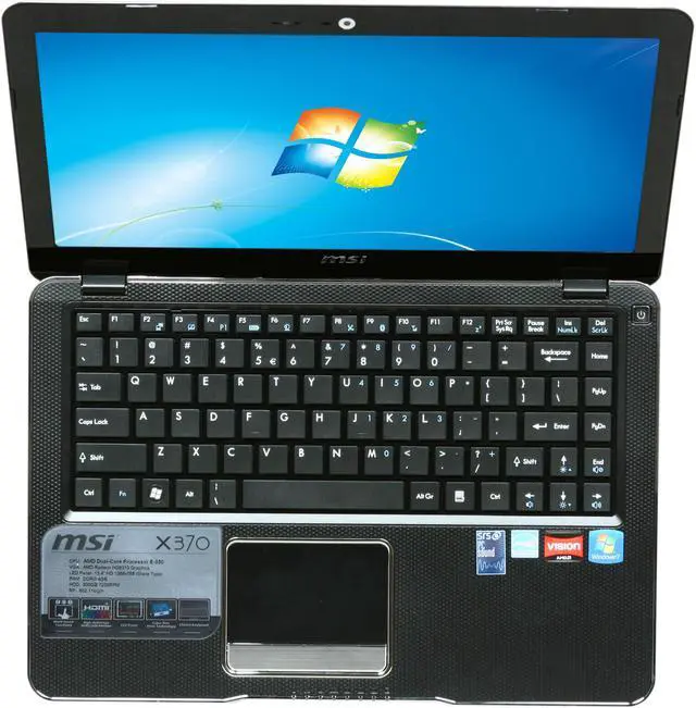 Alt view image 6 of 8 - MSI Laptop AMD E-350 4GB Memory 500GB HDD AMD Radeon HD 6310 13.4" Windows 7 Home Premium 64-bit X370-001US