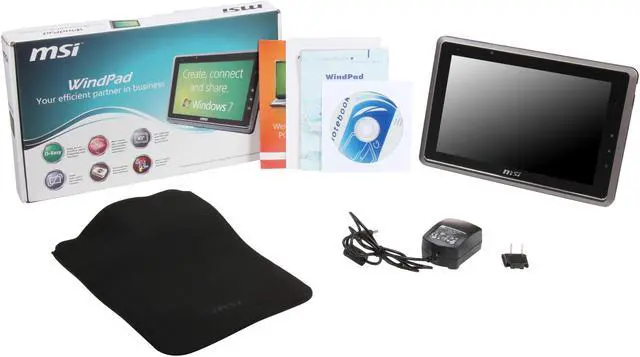 Alt view image 8 of 8 - MSI WindPad 110W-014US Tablet AMD Z-Series Z-01(1.0GHz) 10.0" 4GB DDR3 Memory 32GB mSATA SSD AMD Radeon HD 6250