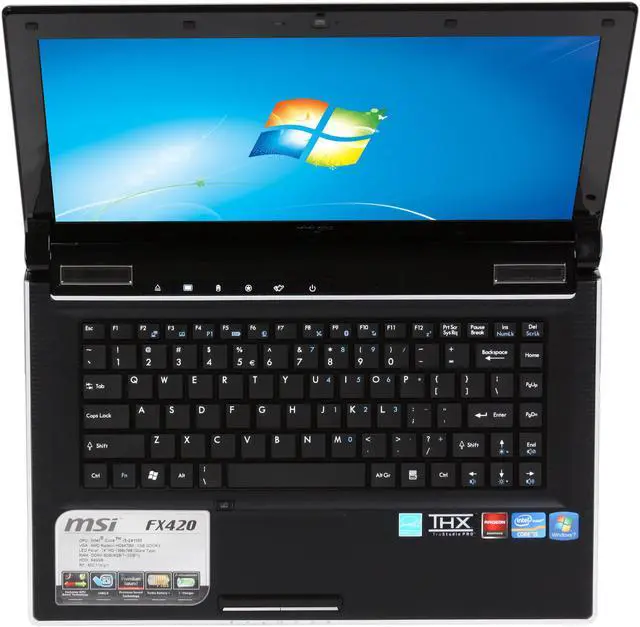 Alt view image 6 of 8 - MSI Laptop Intel Core i5-2410M 6GB Memory 640GB HDD AMD Radeon HD 6470M 14.0" Windows 7 Home Premium 64-bit FX420-050US