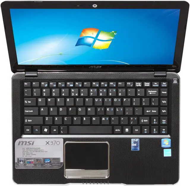 Alt view image 6 of 8 - MSI Laptop X Series AMD E-450 4GB Memory 500GB HDD AMD Radeon HD 6320 13.4" Windows 7 Home Premium 64-Bit X370-205US