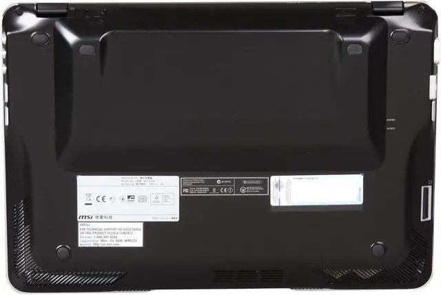 Alt view image 7 of 8 - MSI Laptop X Series AMD E-450 4GB Memory 500GB HDD AMD Radeon HD 6320 13.4" Windows 7 Home Premium 64-Bit X370-205US