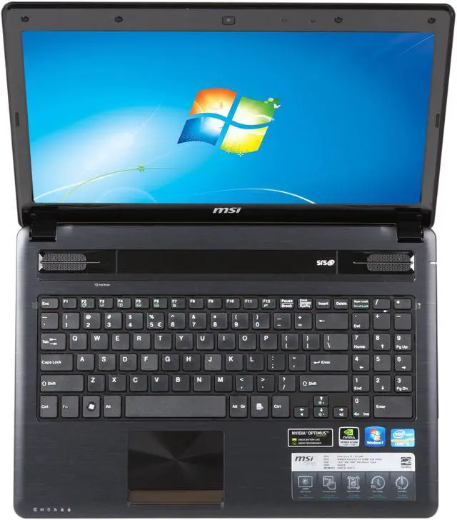 Alt view image 6 of 8 - MSI Laptop Intel Core i3-2310M 4GB Memory 500GB HDD NVIDIA GeForce GT 520M 15.6" Windows 7 Home Premium 64-Bit CX640-013US