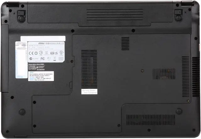 Alt view image 7 of 8 - MSI Laptop Intel Core i3-2310M 4GB Memory 500GB HDD NVIDIA GeForce GT 520M 15.6" Windows 7 Home Premium 64-Bit CX640-013US