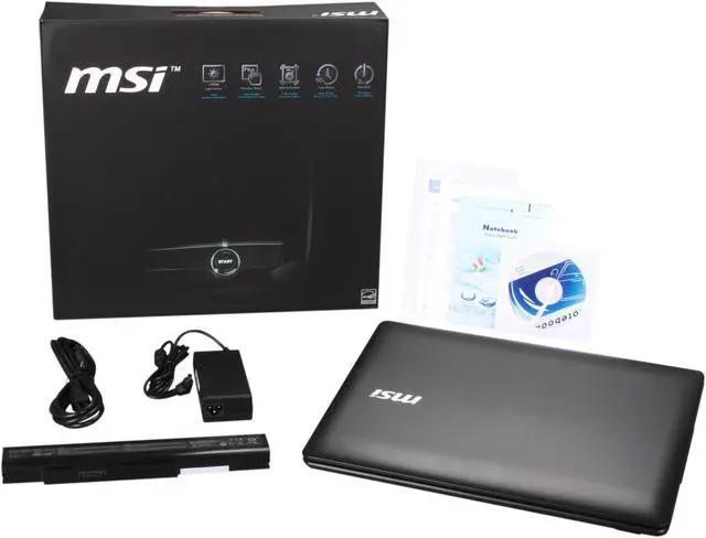 Alt view image 8 of 8 - MSI Laptop Intel Core i3-2310M 4GB Memory 500GB HDD NVIDIA GeForce GT 520M 15.6" Windows 7 Home Premium 64-Bit CX640-013US