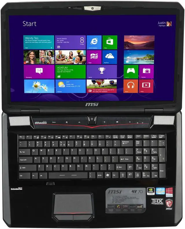 Alt view image 6 of 8 - MSI GT Series - 17.3" NVIDIA GeForce GTX 675M - Intel Core i7-3630QM  - 12GB Memory - - Windows 8 - Gaming Laptop - (GT70 0ND-444US )