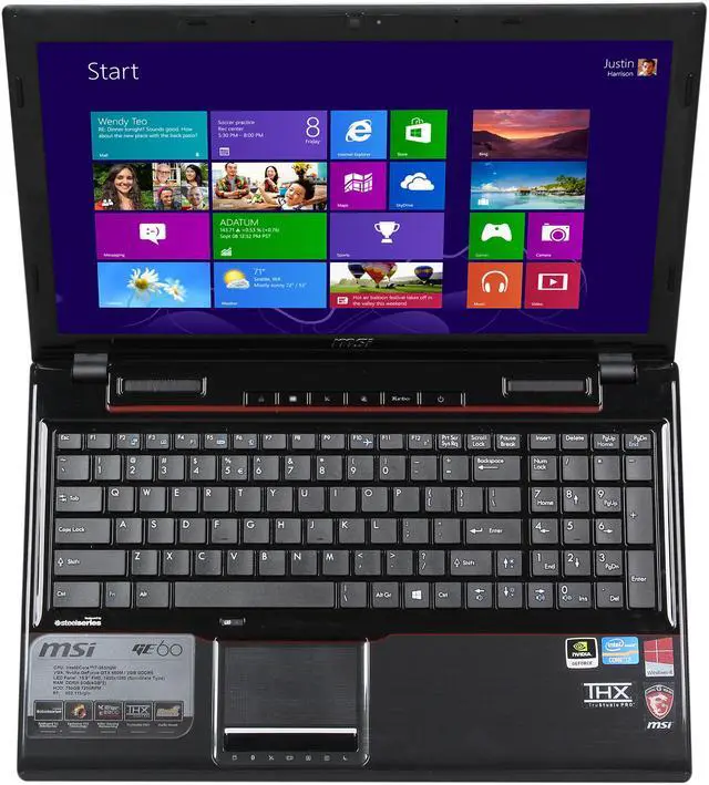 Alt view image 6 of 8 - MSI GE Series - 15.6" NVIDIA GeForce GTX 660M - Intel Core i7-3630QM  - 8GB Memory - - Windows 8 - Gaming Laptop - (GE60 0ND-257US )