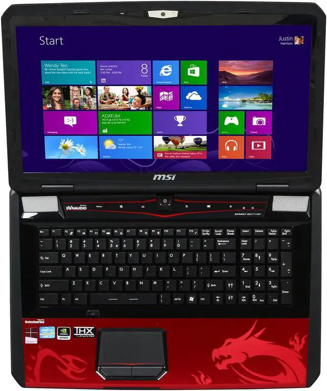 Alt view image 6 of 9 - MSI GT Series - 17.3" NVIDIA GeForce GTX 680M - Intel Core i7-3630QM  - 16GB Memory - 256 GB SSD - Windows 8 - Gaming Laptop - (GT70 0NE-609US )