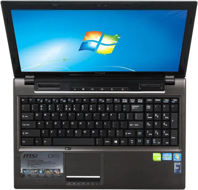 Alt view image 6 of 8 - MSI Laptop C Series Intel Core i7-3630QM 8GB Memory 750GB HDD NVIDIA GeForce GT 645M 15.6" Windows 7 Home Premium 64-Bit CX61 0NF-621US