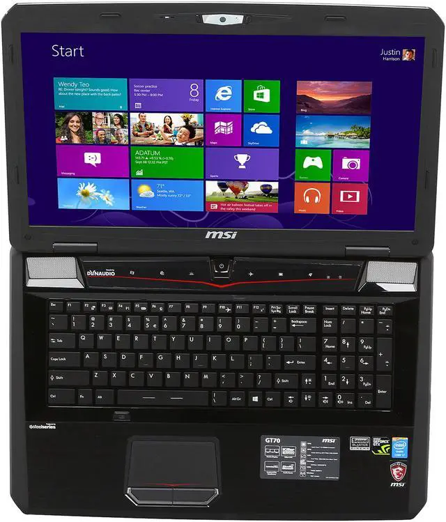 Alt view image 6 of 8 - MSI GT Series - 17.3" NVIDIA GeForce GTX 770M - Intel Core i7-4700MQ  - 16GB Memory - - Win 8 Multi-language - Gaming Laptop - (GT70 2OC-059US )