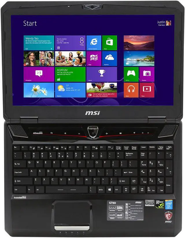 Alt view image 6 of 8 - MSI GT Series - 15.6" NVIDIA GeForce GTX 780M - Intel Core i7-4700MQ  - 16GB Memory - 128 GB SSD - Win 8 Multi-language - Gaming Laptop - (GT60 2OD-026US )