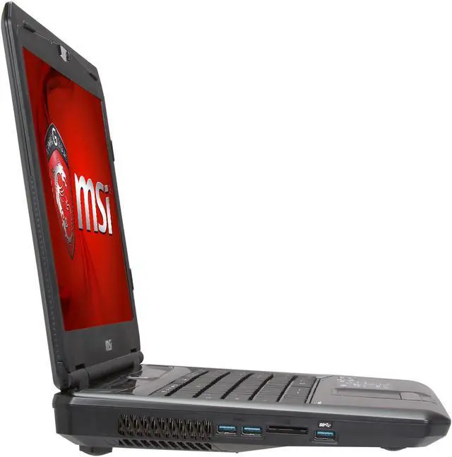 Alt view image 4 of 9 - MSI GX Series - 15.6" AMD Radeon HD 8970M - AMD A10-5750M  - 8GB Memory - - Windows 8 - Gaming Laptop - (GX60 3BE-240US )