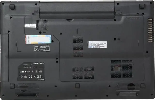 Alt view image 7 of 8 - MSI GE Series - 17.3" NVIDIA GeForce GTX 765M - Intel Core i7-4700MQ  - 12GB Memory - - Windows 7 Home Premium - Gaming Laptop - (GE70 2OE-071US )