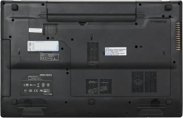 Alt view image 7 of 8 - MSI GE Series - 17.3" NVIDIA GeForce GT 750M - Intel Core i7-4700MQ  - 12GB Memory - - Windows 7 Home Premium - Gaming Laptop - (GE70 2OC-081US )