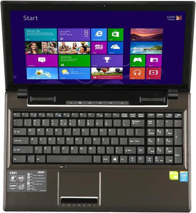 Alt view image 6 of 8 - MSI Laptop C Series Intel Core i5-4200M 6GB Memory 750GB HDD NVIDIA GeForce GT 720M 15.6" Windows 8 CX61 2OC-206US