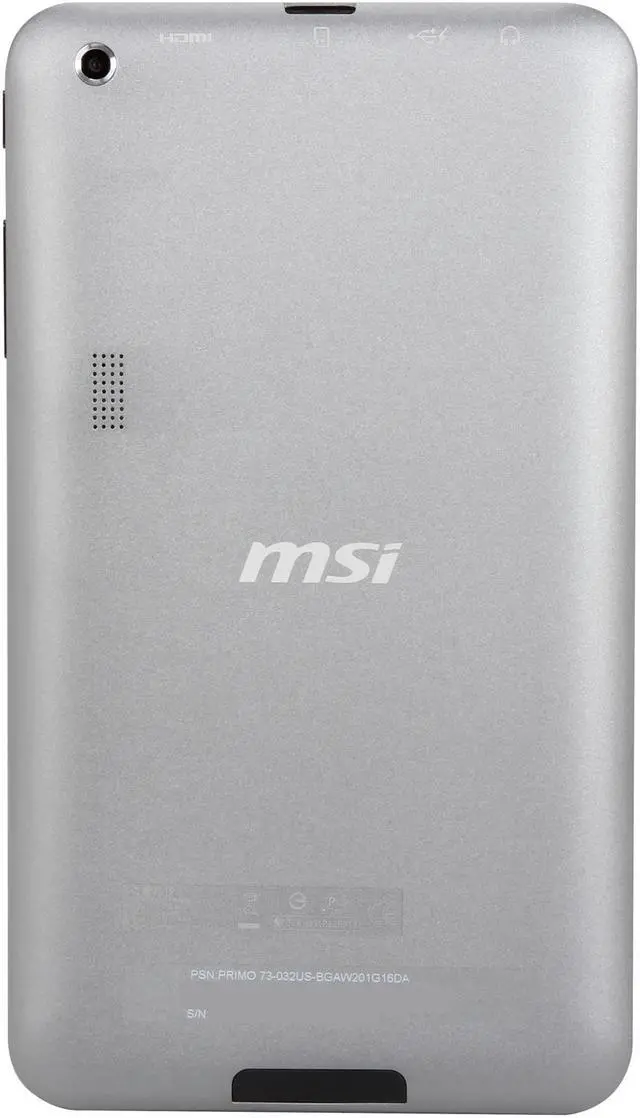 Alt view image 5 of 9 - MSI Primo 73 Android Tablet -  7.0" Touchscreen Dual-core CPU 1GB RAM 16GB Flash (Black)