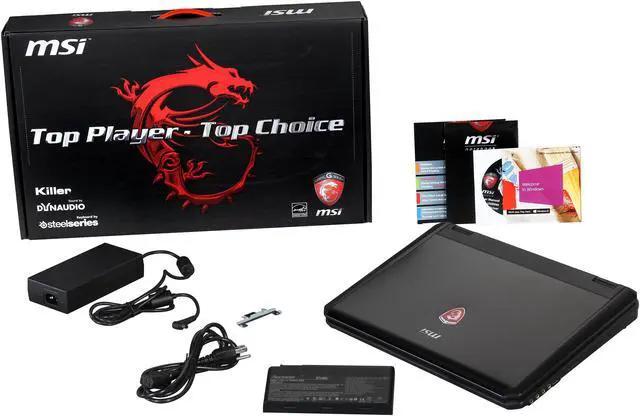 Alt view image 8 of 8 - MSI GT Series - 15.6" NVIDIA GeForce GTX 870M - Intel Core i7-4800MQ  - 12GB Memory - - Windows 8.1 64-Bit - Gaming Laptop - (GT60 Dominator-423 )