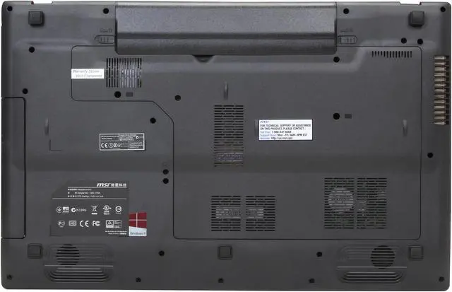 Alt view image 7 of 8 - MSI GE Series - 17.3" NVIDIA GeForce GTX 860M - Intel Core i5-4200H  - 8GB Memory - - Windows 8.1 64-Bit - Gaming Laptop - (GE70 Apache Pro-061 )