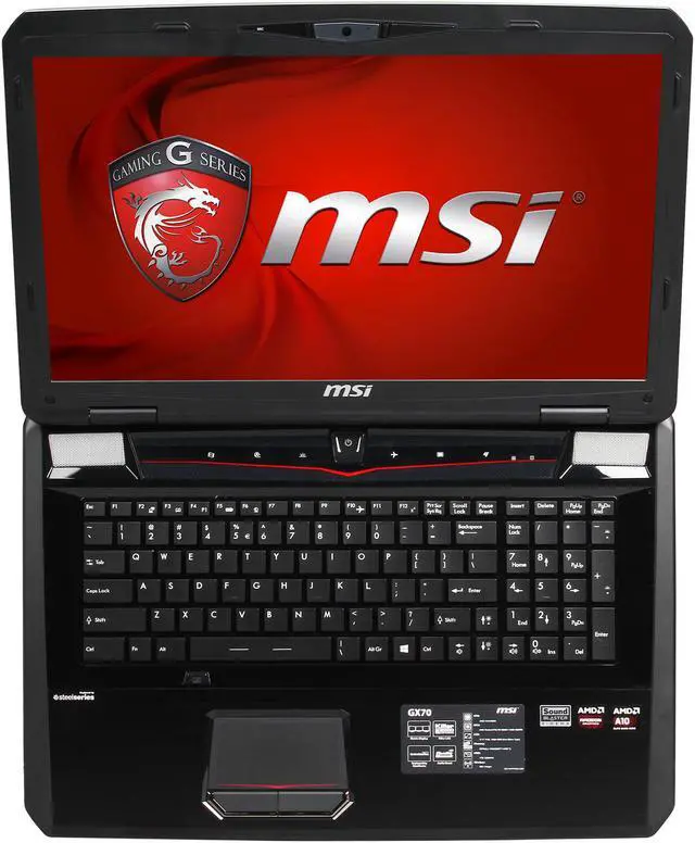 Alt view image 6 of 8 - MSI GX Series - 17.3" AMD Radeon R9 M290X - AMD A10-5750M - 12GB Memory - - Windows 8.1 64-Bit - Gaming Laptop - (GX70 Destroyer-229 )