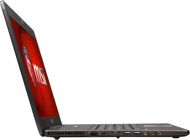 Alt view image 4 of 8 - MSI GS Series - 17.3" NVIDIA GeForce GTX 860M - Intel Core i7-4700HQ  - 12GB Memory - 128 GB SSD - Windows 8.1 64-Bit - Gaming Laptop - (GS70 Stealth-037 )