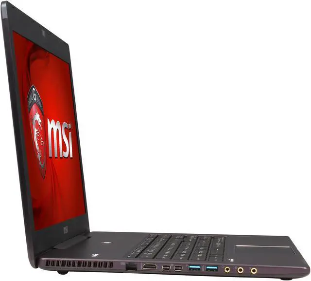 Alt view image 4 of 9 - MSI GS Series - 17.3" NVIDIA GeForce GTX 870M - Intel Core i7-4710HQ  - 16GB Memory - 384 GB SSD - Windows 8.1 64-Bit - Gaming Laptop - (GS70 Stealth Pro-212 )