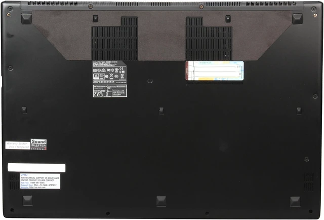 Alt view image 7 of 8 - MSI WS Series Mobile Workstation Intel Core i7-4710HQ 16GB Memory 1TB HDD 128GB SSD NVIDIA Quadro K2100M 15.6" Non-Touch Screen Windows 7 Professional 64-Bit WS60 2OJ-006US