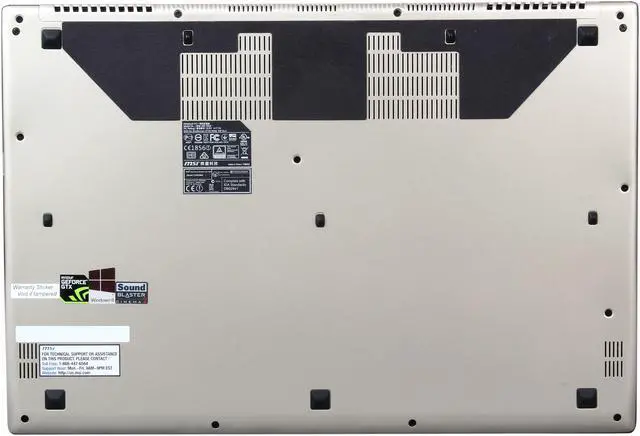 Alt view image 7 of 8 - MSI GS Series - 15.6" NVIDIA GeForce GTX 870M - Intel Core i7-4710HQ  - 16GB Memory - 256 GB SSD - Windows 8.1 64-Bit - Gaming Laptop - (GS60 Ghost Pro 3K-451 )