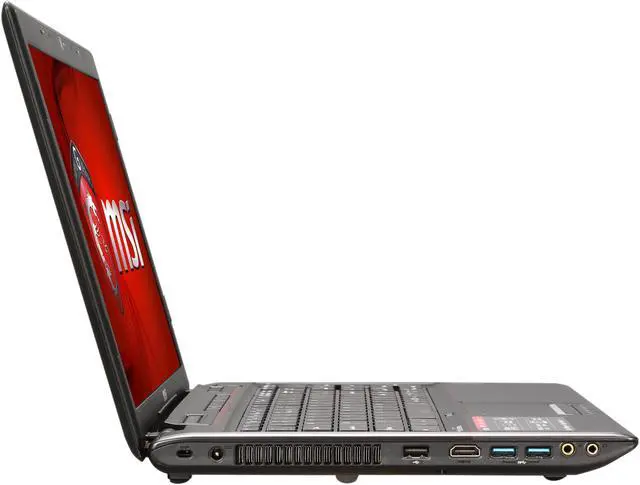 Alt view image 4 of 8 - MSI GP Series - 15.6" NVIDIA GeForce 840M - Intel Core i7-4710HQ  - 8GB Memory - - Windows 8.1 Multi-language 64-Bit - Gaming Laptop - (GP60 Leopard-472 )
