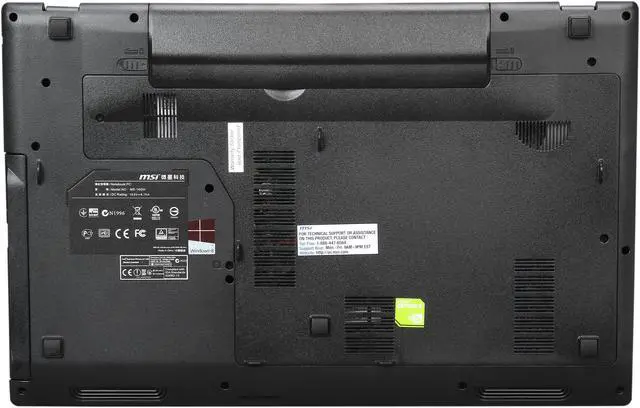 Alt view image 7 of 8 - MSI GP Series - 15.6" NVIDIA GeForce 840M - Intel Core i7-4710HQ  - 8GB Memory - - Windows 8.1 Multi-language 64-Bit - Gaming Laptop - (GP60 Leopard-472 )