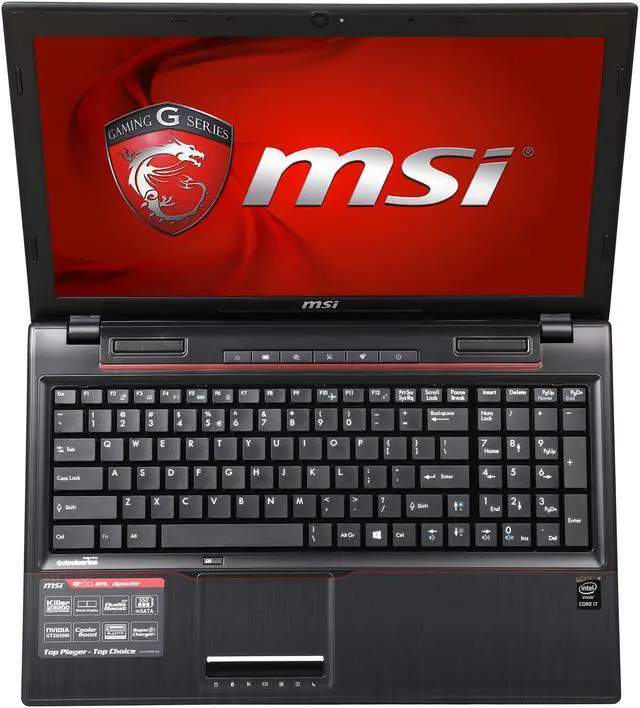 Alt view image 6 of 8 - MSI - 15.6" NVIDIA GeForce GTX 850M - Intel Core i7-4710HQ  - 8GB Memory - - Windows 8.1 64-Bit Multi-language - Gaming Laptop - (GE60 Apache-629 )