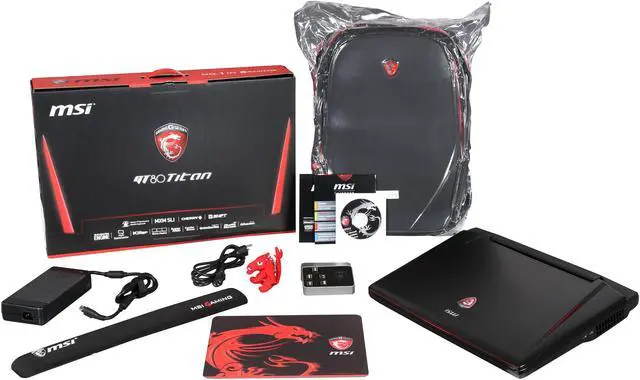 Alt view image 8 of 8 - MSI GT Series - 18.4" NVIDIA GeForce GTX 980M SLI - Intel Core i7-4980HQ  - 24GB Memory - 256 GB SSD - Windows 8.1 64-Bit - Gaming Laptop - (GT80 Titan SLI-009 )