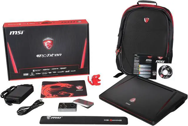 Alt view image 8 of 8 - MSI GT Series - 18.4" NVIDIA GeForce GTX 980M SLI - Intel Core i7-4720HQ - 16GB Memory - 256 GB SSD - Windows 8.1 64-Bit - Gaming Laptop - (GT80 Titan SLI-001 )