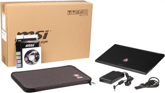 Alt view image 8 of 8 - MSI GS Series - 15.6" NVIDIA GeForce GTX 965M - Intel Core i7-4720HQ - 16GB Memory - 128 GB SSD - Windows 8.1 64-Bit Multi-language - Gaming Laptop - (GS60 Ghost-265 )