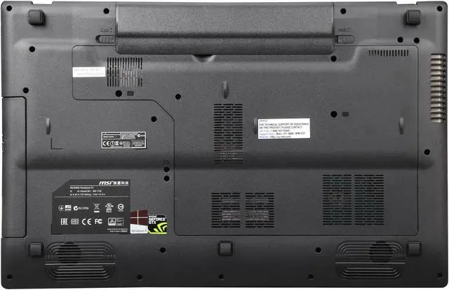 Alt view image 8 of 8 - MSI GE Series - 17.3" NVIDIA GeForce GTX 960M - Intel Core i7-4720HQ - 12GB Memory - - Windows 8.1 64-Bit - Gaming Laptop - (GE70 Apache Pro-681 )